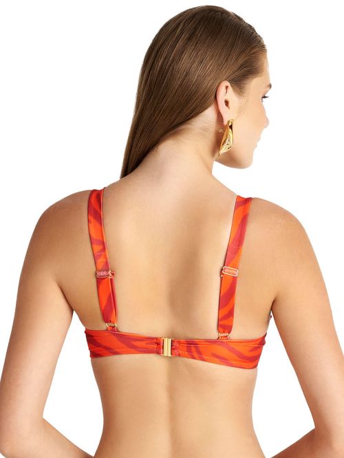 Μαγιό BLU4U Red Zebra Σουτιέν Μπικίνι - Ενίσχυση & Μπανέλα