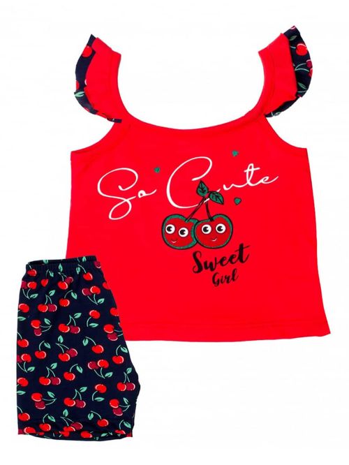 Βρεφική Πυτζάμα MINERVA SWEET CHERRY - 100% Αγνό Βαμβάκι 