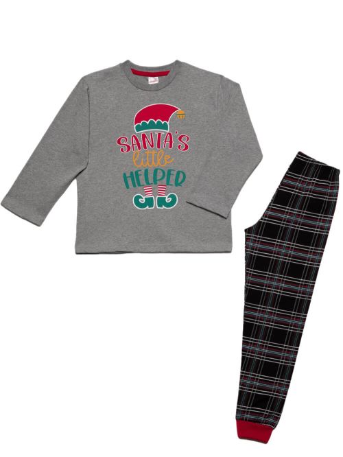 Παιδική Πυτζάμα MINERVA X-Mas Elf για αγόρι- 100% Aγνό Βαμβάκι