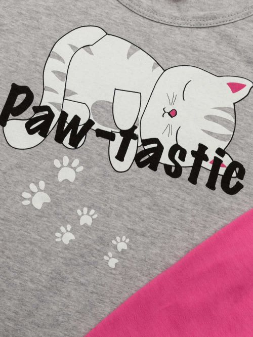 Παιδική Πυτζάμα MINERVA Sleepy Cats - 100% Αγνό Βαμβάκι 