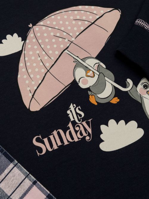 Βρεφική Πυτζάμα MINERVA Sunday Relax - 100% Αγνό Βαμβάκι