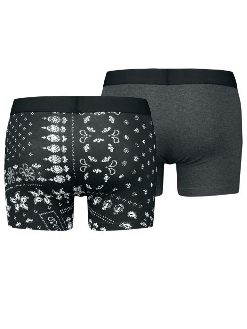 LEVI'S Boxer Brief Bandana - Οργανικό ECO Βαμβάκι - Black Combo - Πακέτο με 2