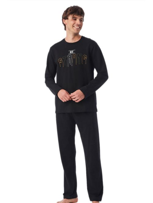 Ανδρική Πυτζάμα MINERVA Φούτερ Be Strong - 100% Βαμβακερή