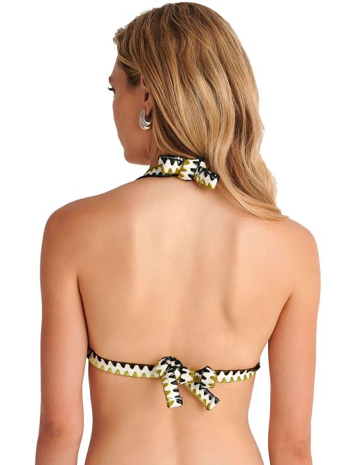 Μαγιό BLU4U Batik Crochet Τρίγωνο Τοπ - Αφαιρούμενη Ενίσχυση - Σχέδιο Κέντημα