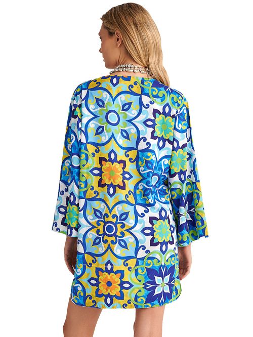 Beachwear BLU4U Blue Tiles Φόρεμα Θαλάσσης 