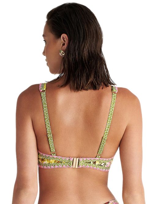 Μαγιό BLU4U Jungle Garden Μπουστάκι Crop Top - Ανοιγμα V - Αόρατη Ενίσχυση