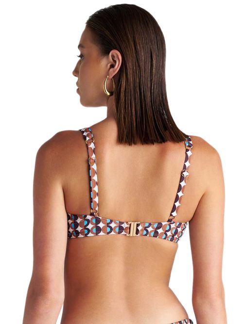 Μαγιό BLU4U Polca Borders Crop Top Μπουστάκι - Αόρατη Ενίσχυση