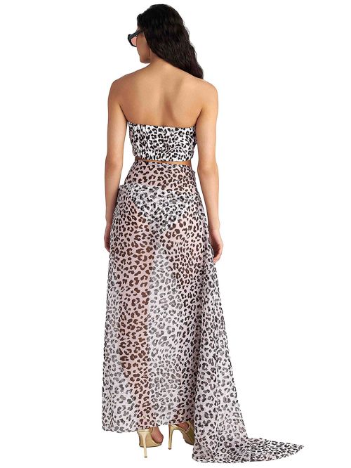 Beachwear BLU4U Παρεό Floral Escape - Αέρινο Ύφασμα