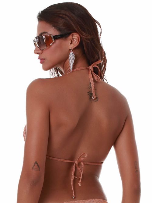 Μαγιό BLUEPOINT Candy Glam Τρίγωνο Μπικίνι Τοπ - Ενίσχυση - Lurex & Strass