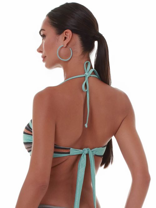 Μαγιό BLUEPOINT Candy Stripes Τοπ Strapless- Αόρατη Ενίσχυση - Λαμπερό Lurex