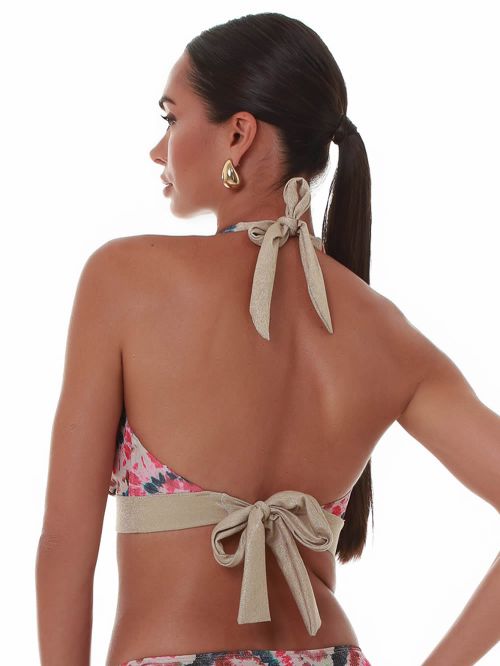 Μαγιό BLUEPOINT Batik Τρίγωνο Μπικίνι Μεγάλο Στήθος - Lurex & Χρυσές Λωρίδες