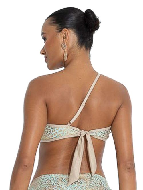 Μαγιό BLUEPOINT Wild Cat Μπικίνι Top - Ένας Ώμος - Animal & Lurex
