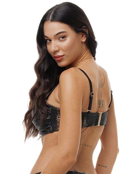 Μαγιό BLUEPOINT Croco Effect Μπικίνι Top Strapless- Μεγάλο Στήθος - Ήπια Ενίσχυση