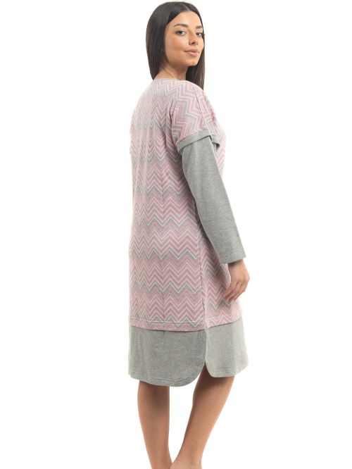 νυχτικό bonne nuit 9750 grey μπροστά