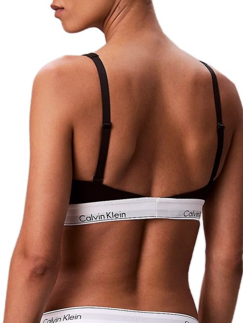 CALVIN KLEIN Bralette - Ενίσχυση - Icon Λάστιχο - Απαλό Cotton Modal