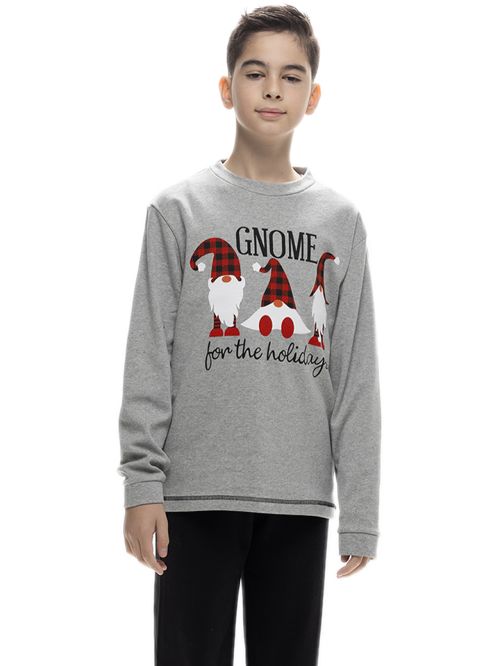 Εφηβική Πυτζάμα GALAXY GNOME XMAS για Αγόρι - Απαλό Βαμβάκι