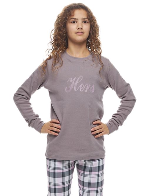 Παιδική Εφηβική Πυτζάμα GALAXY για Κορίτσι Hers FAMILY - 100% Βαμβακερή