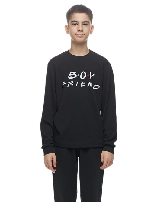 Παιδική Εφηβική Πυτζάμα GALAXY για Αγόρι Boyfriend FAMILY - 100% Βαμβακερή 