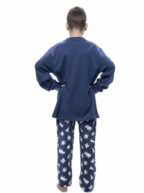 εφηβική πυτζάμα galaxy 133-23 blue μπροστά