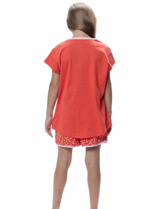 Εφηβική Πυτζάμα GALAXY για Κορίτσι Flowers - 100% Βαμβακερή