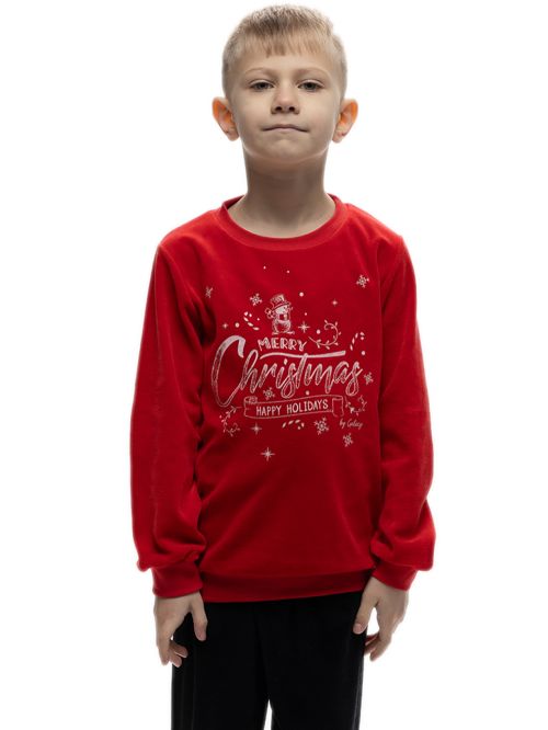 Παιδική Πυτζάμα GALAXY UNISEX XMAS - Ζεστό & Απαλό Βελούδο