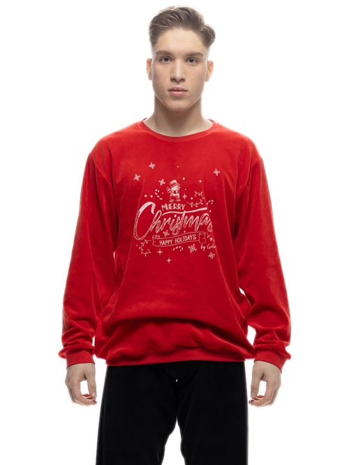 Ανδρική Πυτζάμα Galaxy XMAS - Ζεστό & Απαλό Βελούδο