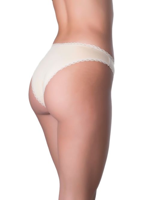 Σλιπ Bikini GΚapetanis All Day - Κανονικό Κοφτό - Ελαστικό Βαμβάκι & Δαντέλα Κέντημα