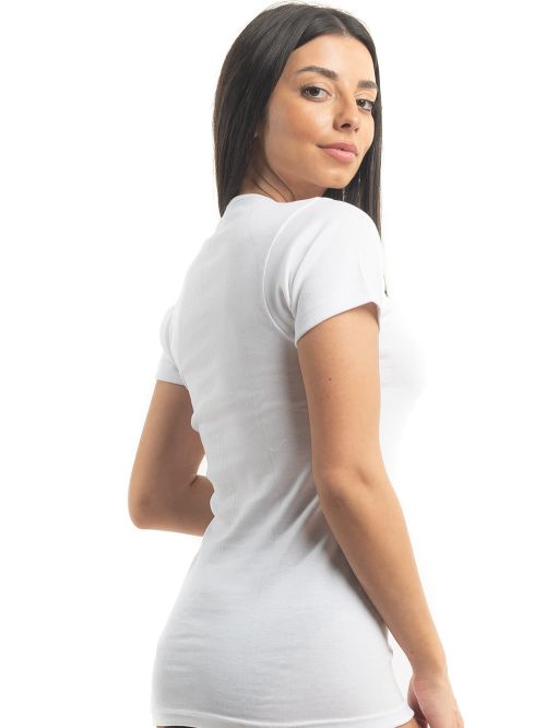 γυναικείο φανελάκι gkapetanis 6030 white μπροστά