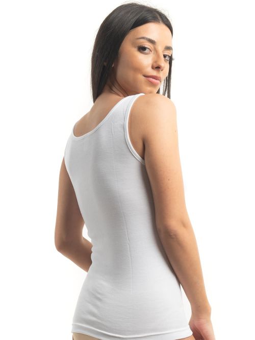 γυναικείο φανελάκι gkapetanis 6060 white μπροστά