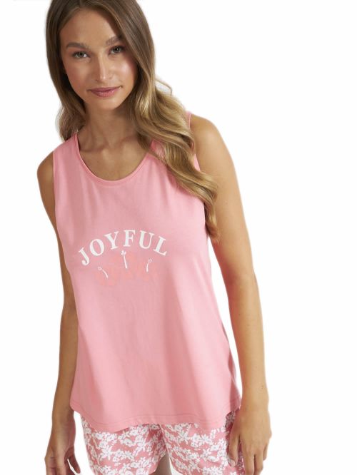 Πυτζάμα HARMONY Joyfull - Αέρινο Modal & Βαμβάκι - Floral Σχέδιο