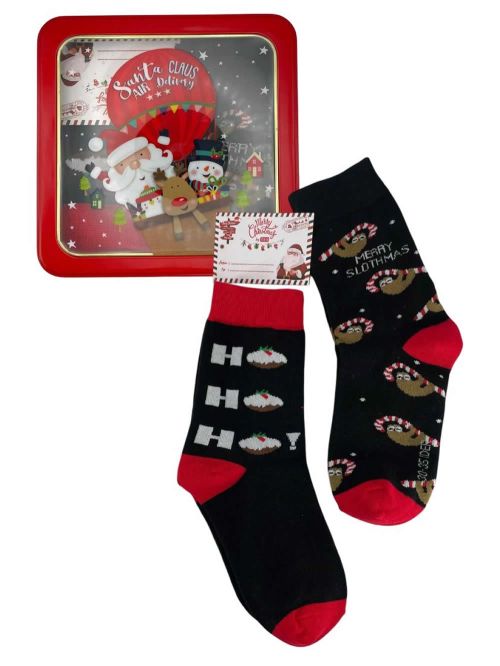 Unisex Παιδική Κάλτσα IDER Xmas - 2 Ζευγάρια - Κασετίνα