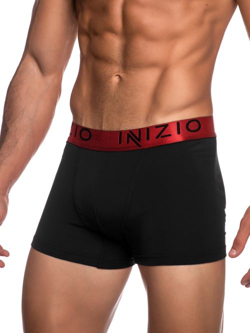 INIZIO Boxer - Black/Red - Ελαστικό Βαμβάκι - Πακέτο με 2 
