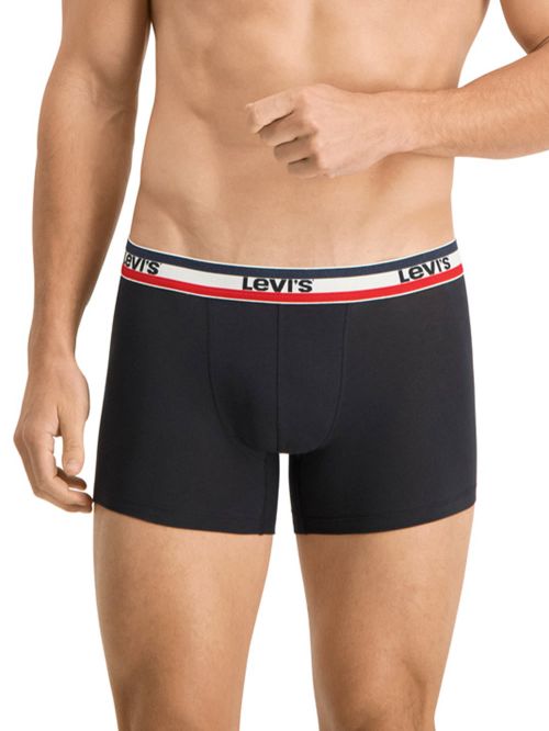 ανδρικά μπόξερ levi's 37149-0544 black/grey melange μπροστά