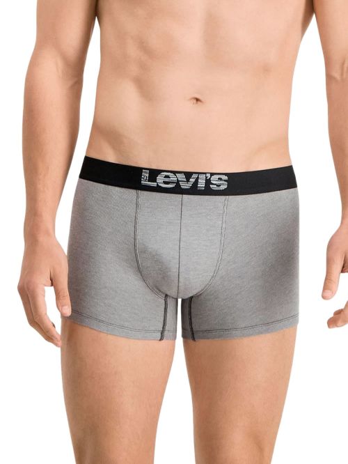 LEVI'S Optical Illusion Boxer Brief - Οργανικό Eco Βαμβάκι - Grey/Black - Πακέτο με 2