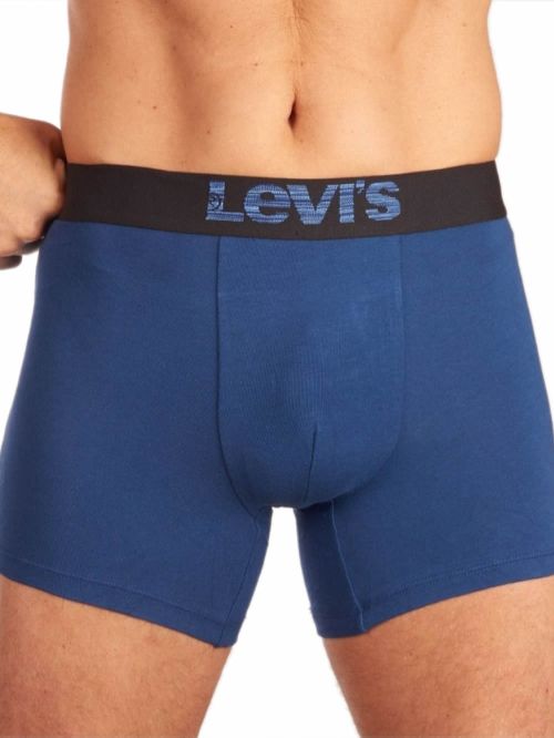 LEVIS Optical Illusion Boxer Brief - Οργανικό Eco Βαμβάκι - Dark Blue Combo - Πακέτο με 2 