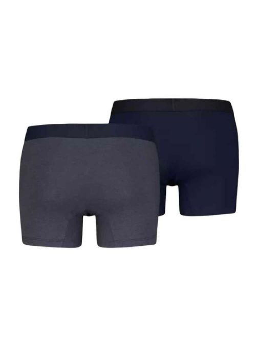 LEVIS Optical Illusion Boxer Brief - Οργανικό Eco Βαμβάκι - Blue/Brown - Πακέτο με 2