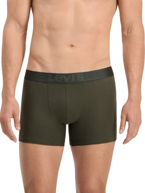 LEVI'S Boxer Brief - Οργανικό Βαμβάκι - Khaki - Πακέτο με 2