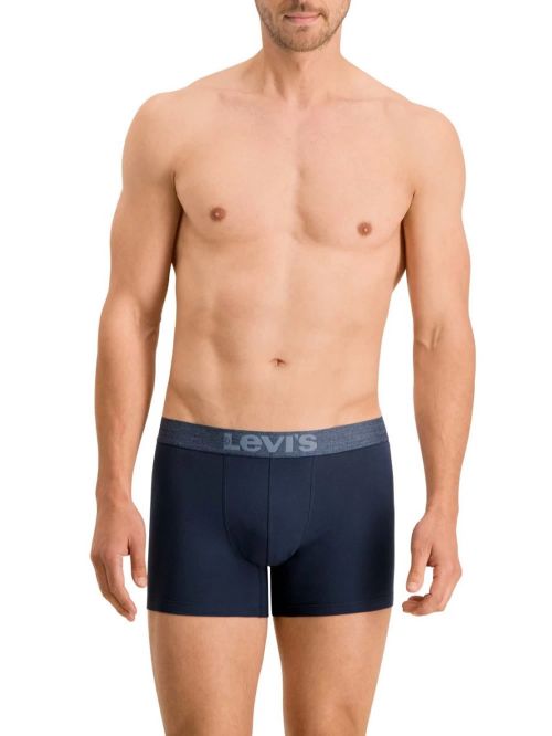 LEVIS Boxer Brief Melange WB - Οργανικό Eco Βαμβάκι - Blue Combo - Πακέτο με 2