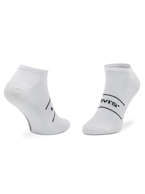 LEVIS Unisex Αθλητικό Σοσόνι - White - Super Απαλό Βαμβάκι - 2 Ζευγάρια 