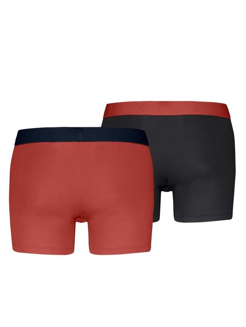 LEVIS Boxer Brief - Eco Οργανικό Βαμβάκι - Red/Black - Πακέτο με 2 