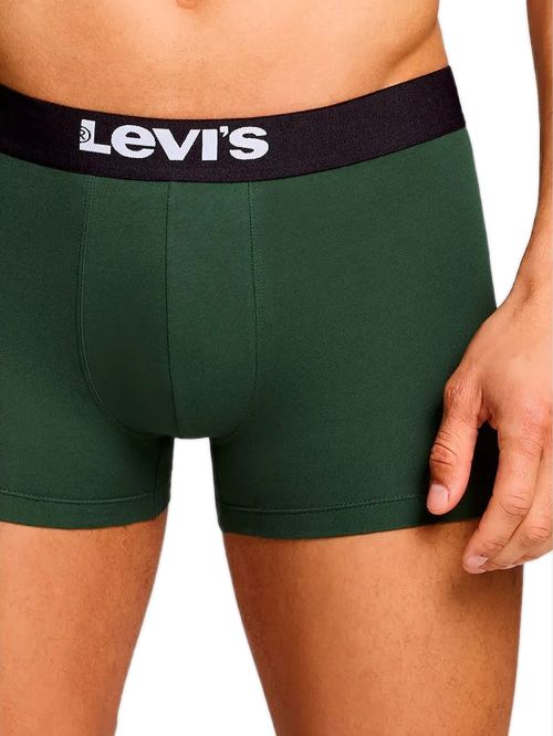 LEVIS Boxer Trunk Hipster - Οργανικό ECO Βαμβάκι - Green/Red - Πακέτο με 2