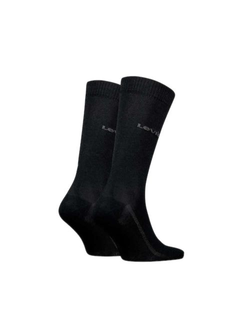 LEVIS Ανδρική Κάλτσα Αθλητική - Black - Οργανικό ECO Βαμβάκι - 2 Ζευγάρια
