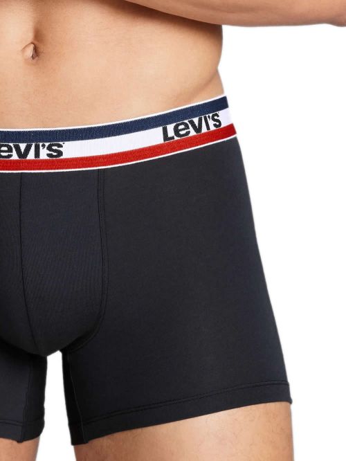 LEVIS Boxer Brief GiftBox Iconic - Οργανικό Βαμβάκι - Black Combo - Πακέτο με 3 