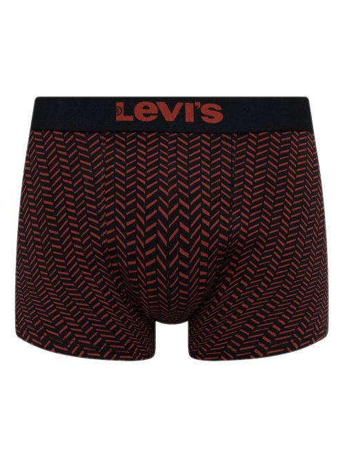 LEVIS Boxer Brief HerringBone - Red Combo - Ελαστικό Βαμβάκι - Πακέτο με 2