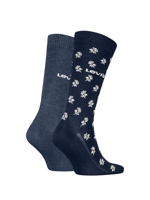 LEVIS Ανδρική Κάλτσα Κανονική - Navy Combo - 2 Ζευγάρια 