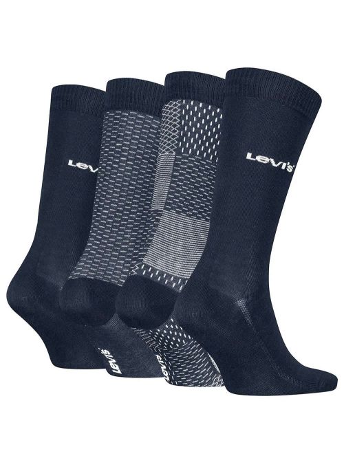 LEVIS Ανδρική Κάλτσα Κανονική Losange Giftbox - Navy Combo - 4 Ζευγάρια