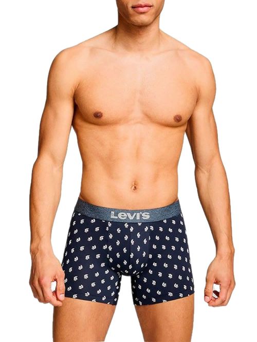 LEVIS Boxer Brief Denim Geo - Οργανικό Eco Βαμβάκι - Navy Combo - Πακέτο με 2 
