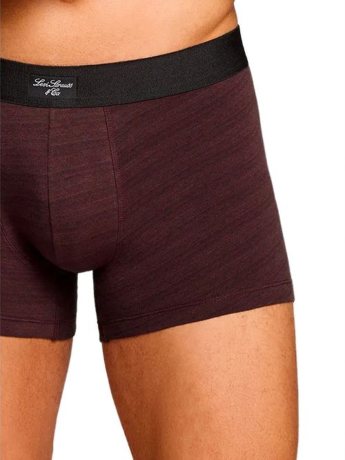 LEVIS Boxer Brief Argyle - Ελαστικό Βαμβάκι - Red/Black - Πακέτο με 2 