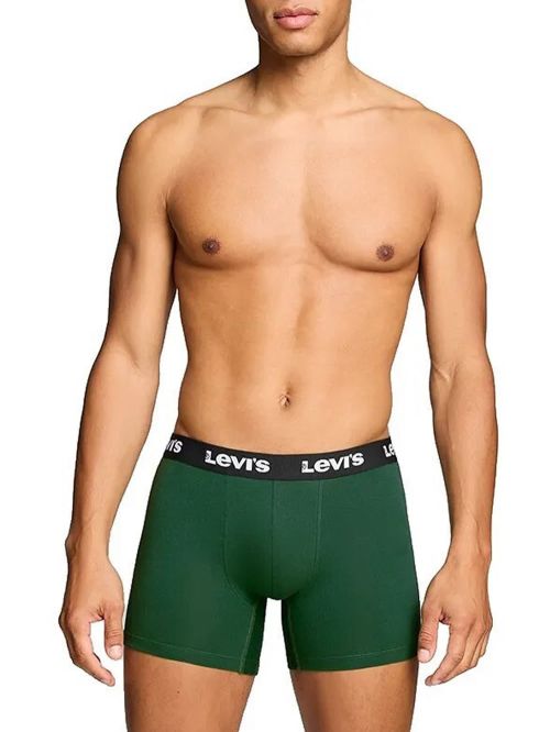 LEVIS Boxer Brief Repeat Logo - Ελαστικό Βαμβάκι - Green/Black - Πακέτο με 2 