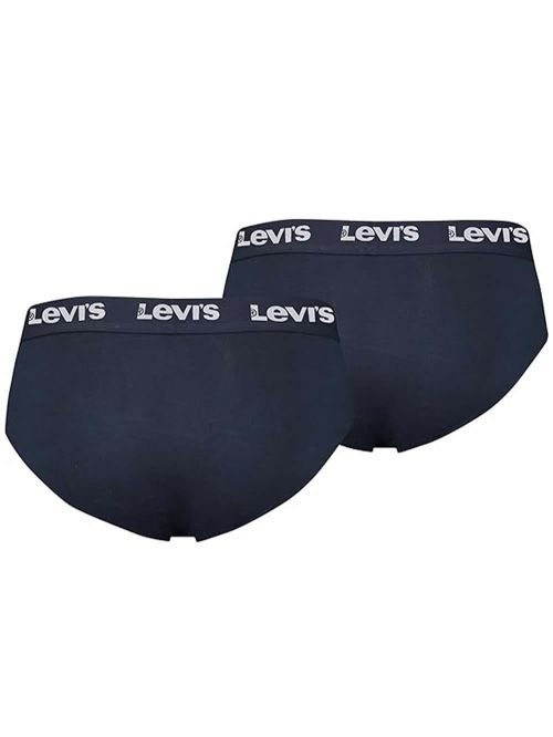 LEVIS Repeat Logo Slip - Ελαστικό Βαμβάκι - Navy - Πακέτο με 2 